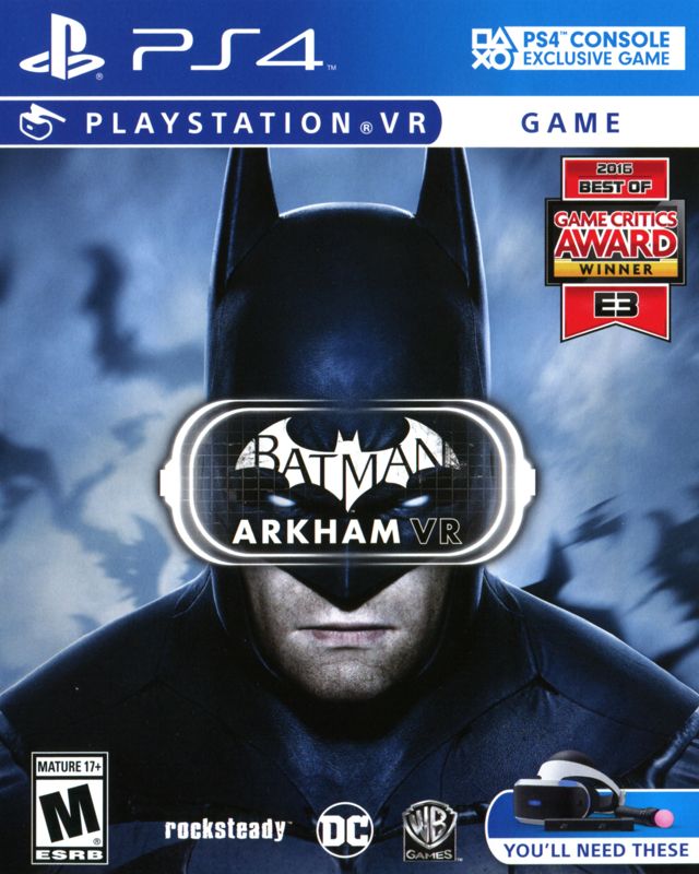 Kết quả hình ảnh cho Batman Arkham VR cover ps4