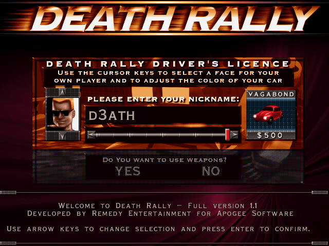 1057-death-rally-dos-screenshot-pre-game-character-generations.gif