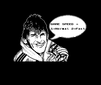 Kenny Dalglish Soccer Match ZX Spectrum Nice line-art drawing of Kenny