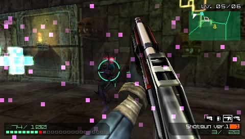 Coded Arms PSP Purple dots on screen – “virus”