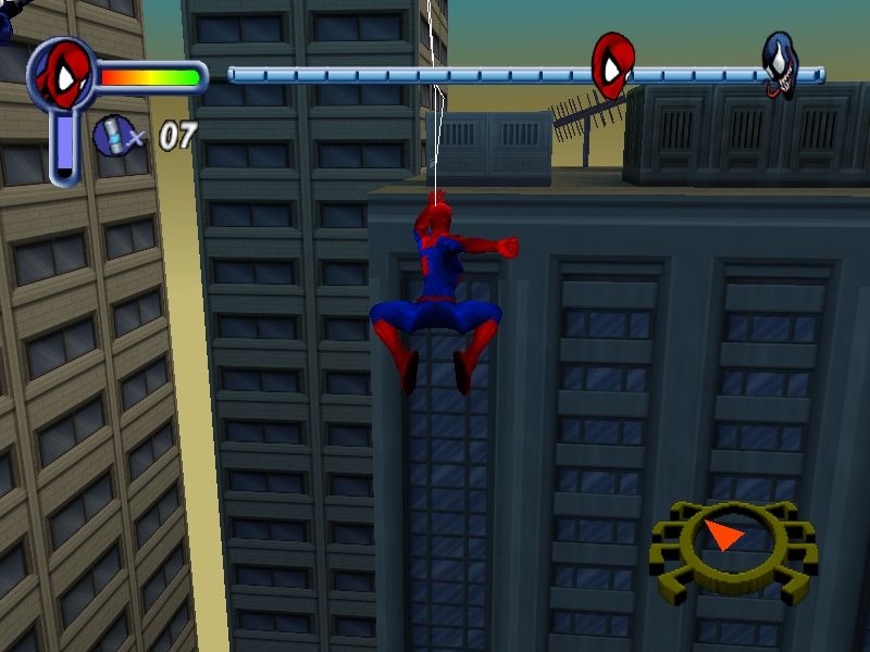 Spider-Man Windows Chasing Venom