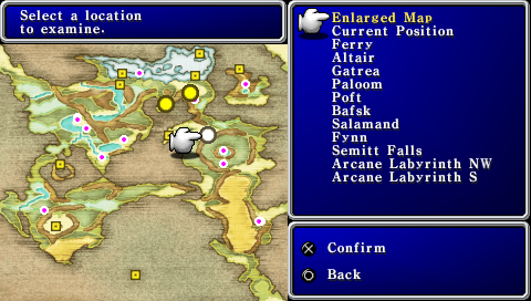 Fantasy World  on Final Fantasy Ii Psp World Map