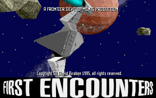 Frontier: First Encounters DOS Title screen