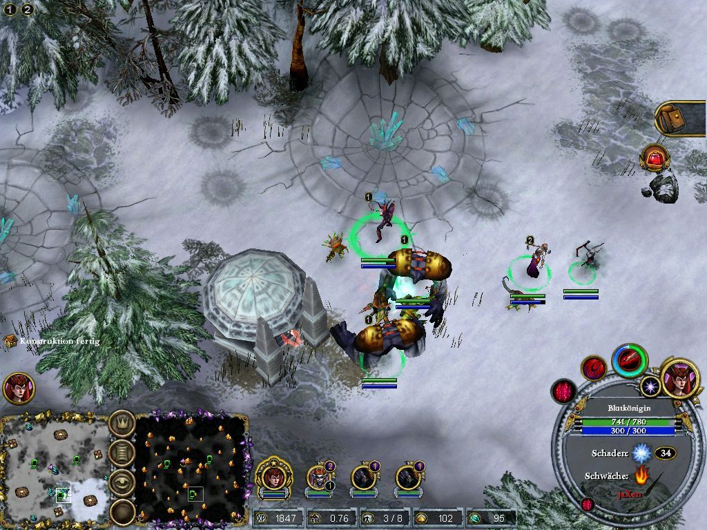 Dungeons & Dragons: Dragonshard Windows Combat in a frosty environment