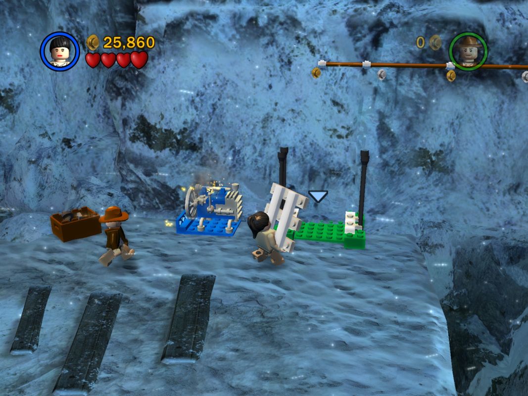 LEGO Indiana Jones: The Original Adventures Windows Moving and reparing things is an important part of the gameplay.