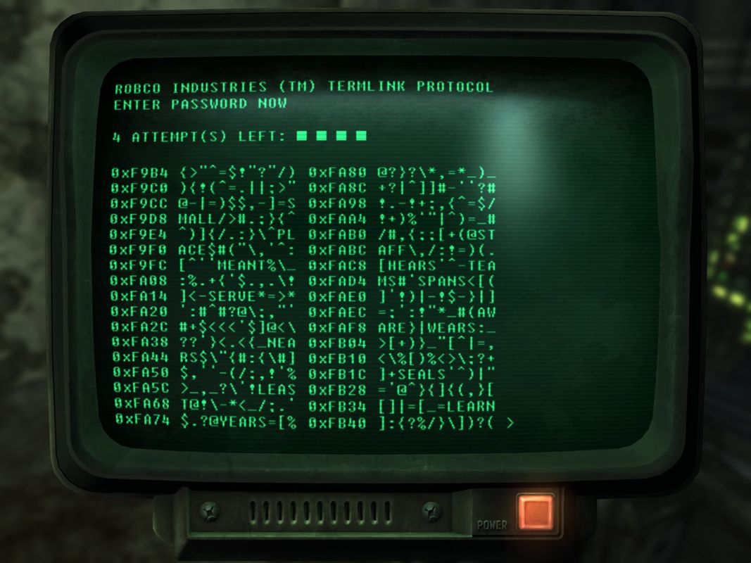 Hacking A Computer In Fallout