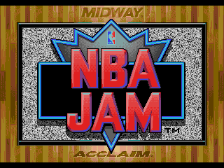 NBA Jam SEGA CD Title screen