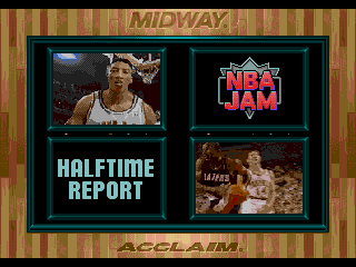NBA Jam SEGA CD Half time report