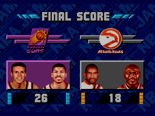 NBA Jam SEGA CD Final score