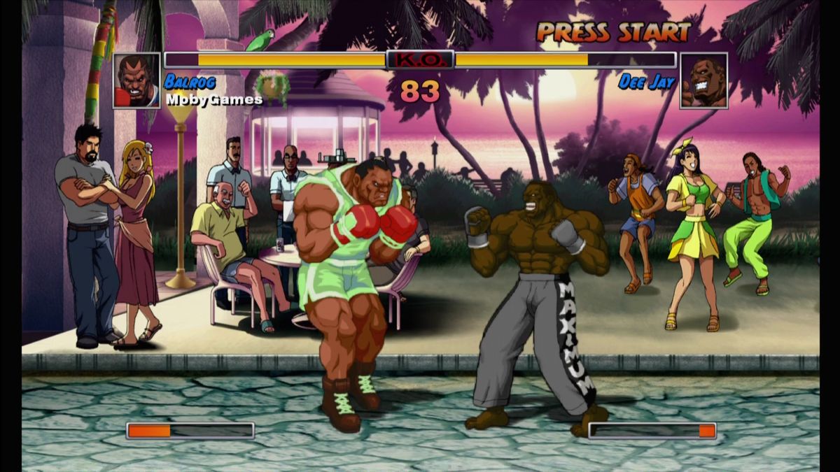 Super Street Fighter II Turbo HD Remix Xbox 360 Balrog vs Dee Jay.