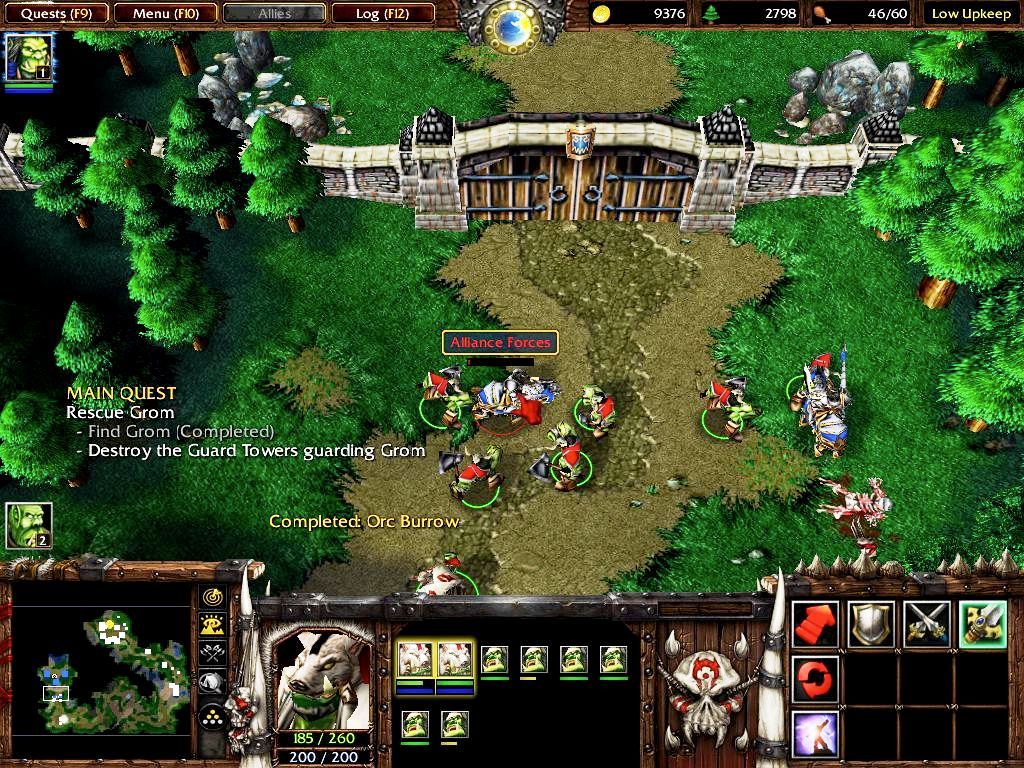Warcraft III: Reign of Chaos Macintosh Attacking human Knights