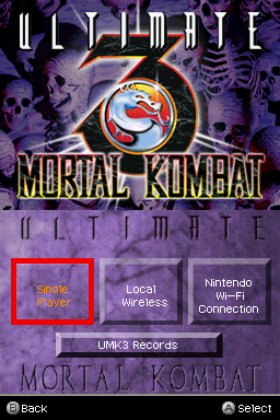 Ultimate Mortal Kombat 558247-ultimate-mortal-kombat-3-nintendo-ds-screenshot-game-mode