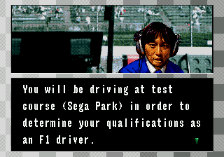 Formula One World Championship: Beyond the Limit SEGA CD There's a lot of boring dialog between races.