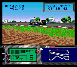 Formula One World Championship: Beyond the Limit SEGA CD After racing, the camera pans around your car.
