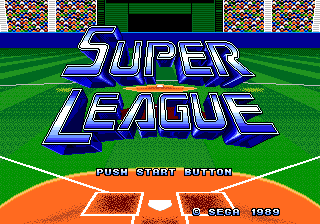 Tommy Lasorda Baseball Genesis Japanese / European title screen