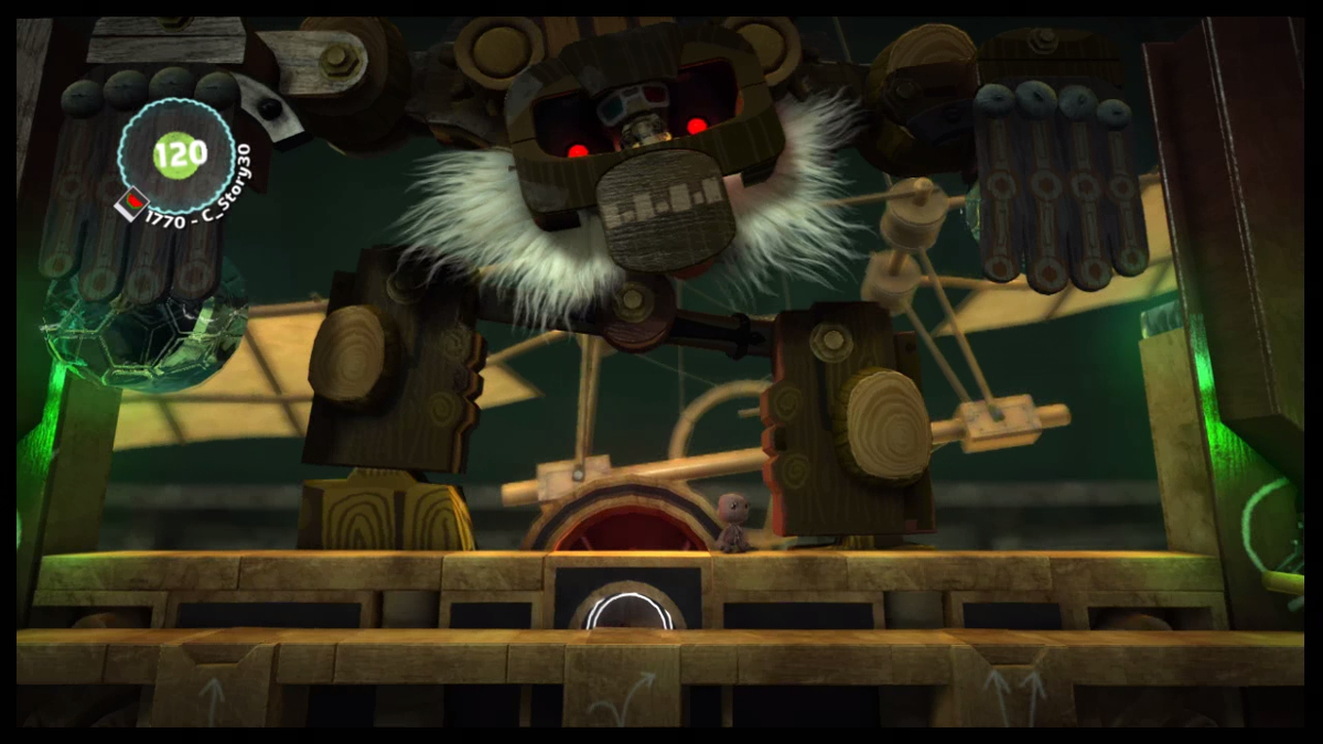 LittleBigPlanet 2 PlayStation 3 Pre-rendered in-game video: showing one of the bosses