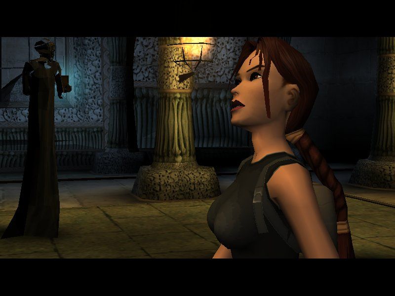 Lara Croft Tomb Raider: The Angel of Darkness Windows During cutscenes, you'll see her in different angles.