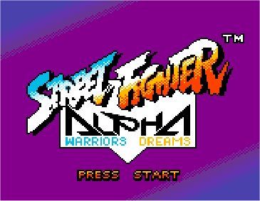 Street Fighter Alpha: Warriors' Dreams Game Boy Color Main title