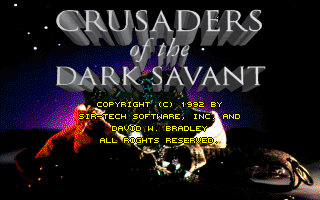Wizardry: Crusaders of the Dark Savant DOS Title Screen