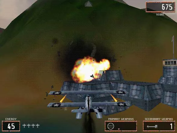 Pacific Warriors: Air Combat Action Windows Target successfully destroyed.