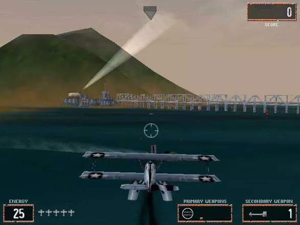 Pacific Warriors: Air Combat Action Windows Objects aren't hard to miss as there are no trees and things they could be hidden behind.
