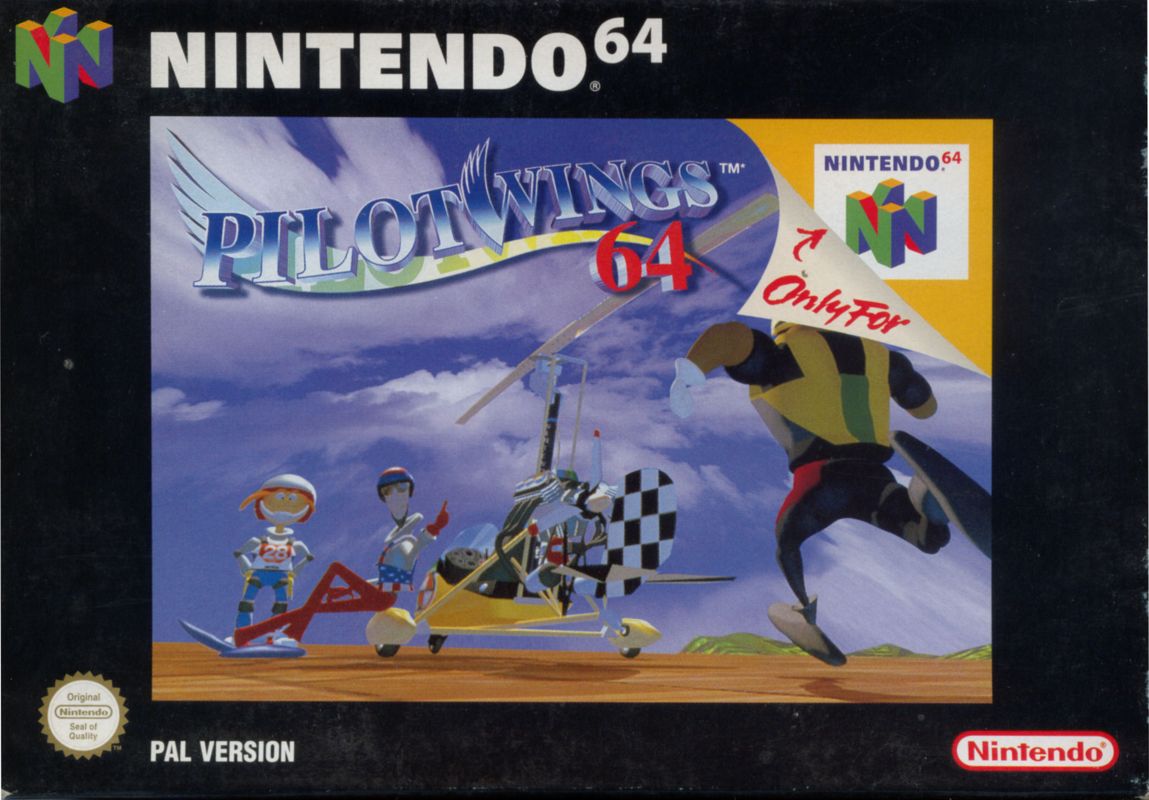 Pilotwings 64 (1996) Nintendo 64 box cover art - MobyGames