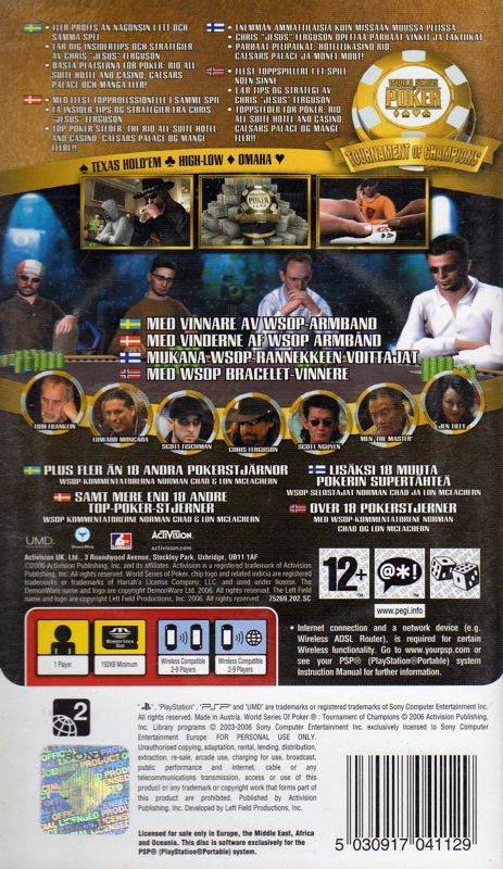 World Series of Poker: Tournament of Champions (2006) box cover art -  MobyGames