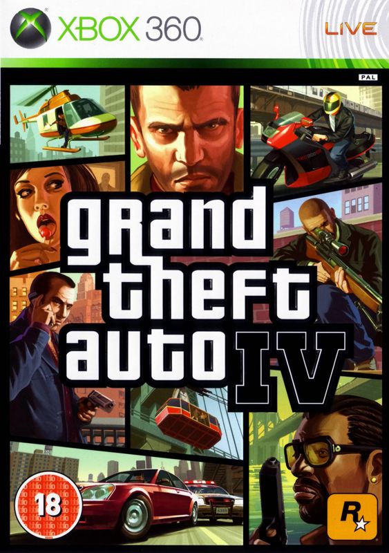 Grand Theft Auto IV Xbox 360 Front Cover
