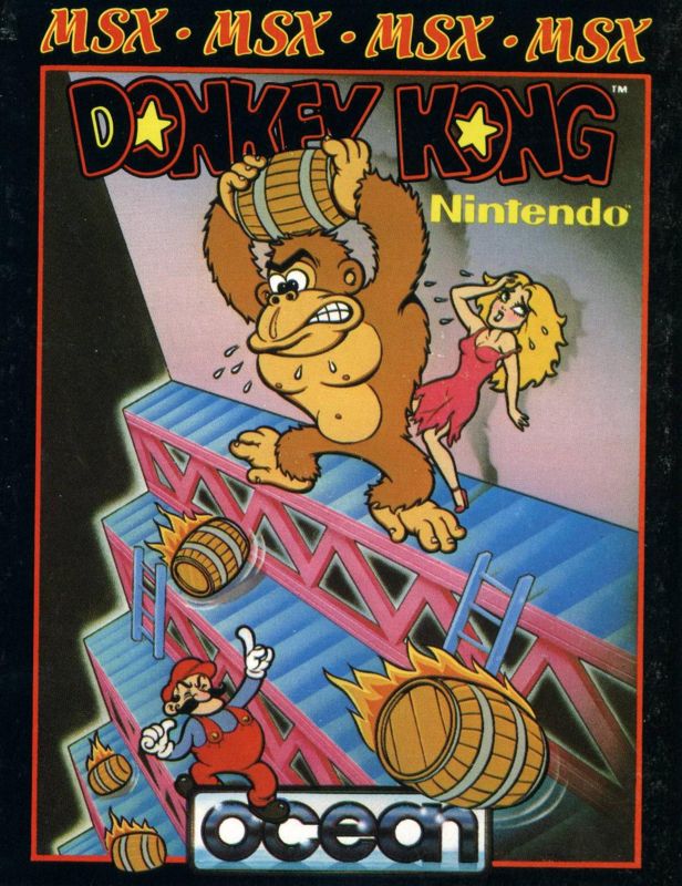 Donkey Kong MSX Front Cover