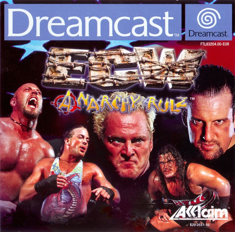 ECW Anarchy Rulz Dreamcast Front Cover