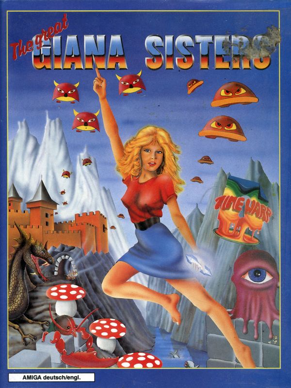 The Great Giana Sisters Amiga Front Cover
