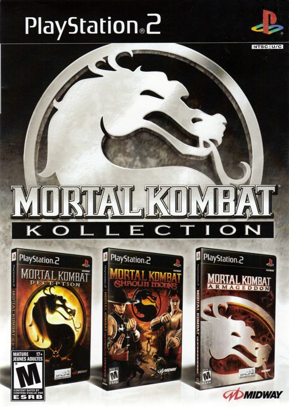 Mortal Kombat Kollection 2007 Playstation 2 Box Cover Art Mobygames