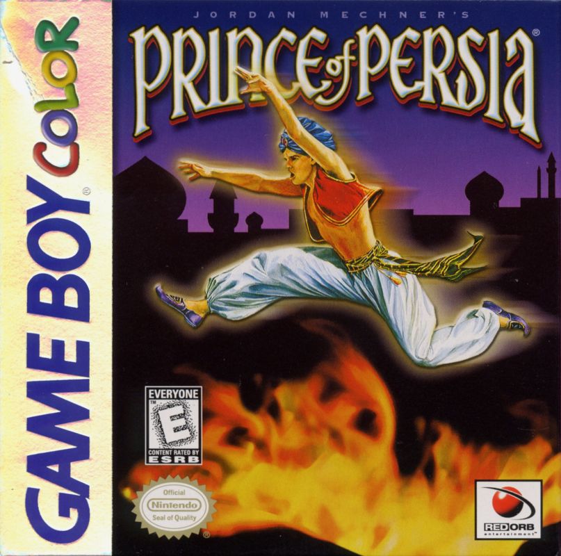 Prince of Persia Game Boy Color Front Cover