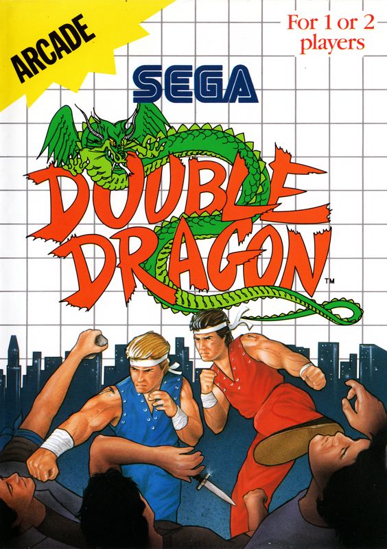 Double Dragon SEGA Master System Front Cover