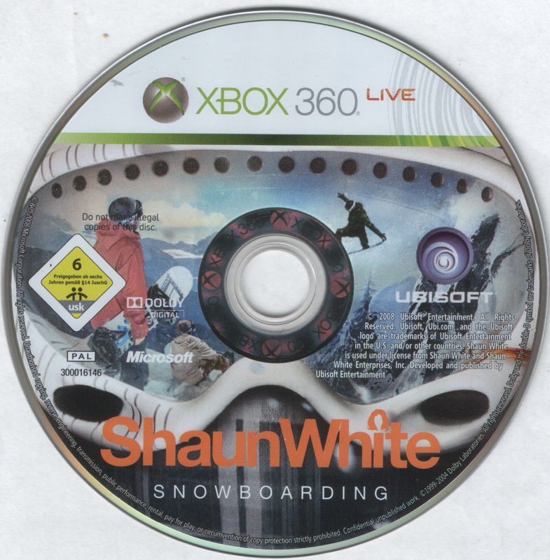 shaun white snowboarding xbox 360