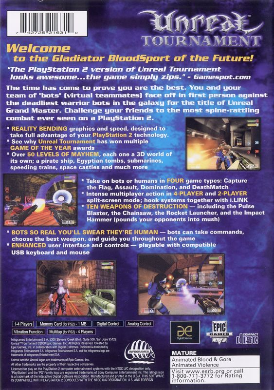 Muscular lb hospital Unreal Tournament (1999) box cover art - MobyGames