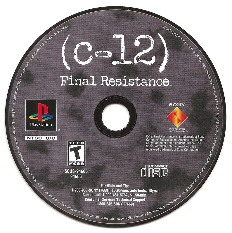 C-12: Final Resistance (2001) PlayStation box cover art - MobyGames