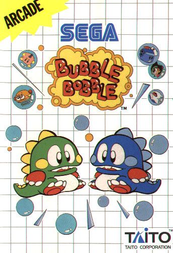 Bubble Bobble SEGA Master System Front Cover