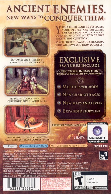 Prince of Persia: Rival Swords - Essentials, PlayStation Portable PSP New  (4)