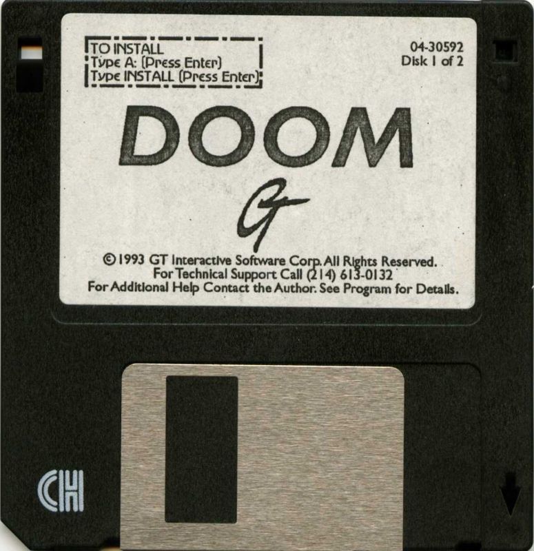 DOOM DOS Media Disk 1/2