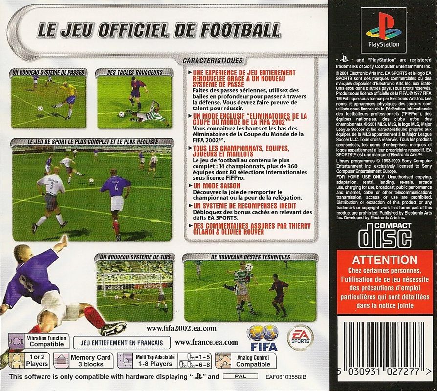FIFA Soccer 2002 (2002) Windows Mobile box cover art - MobyGames