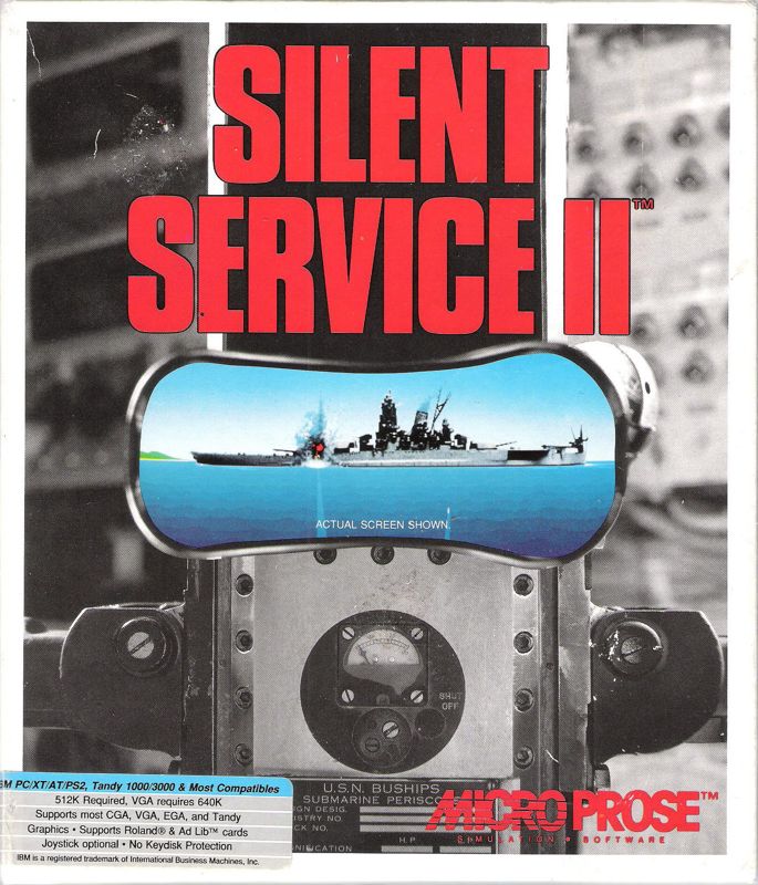 Silent Service II DOS Front Cover