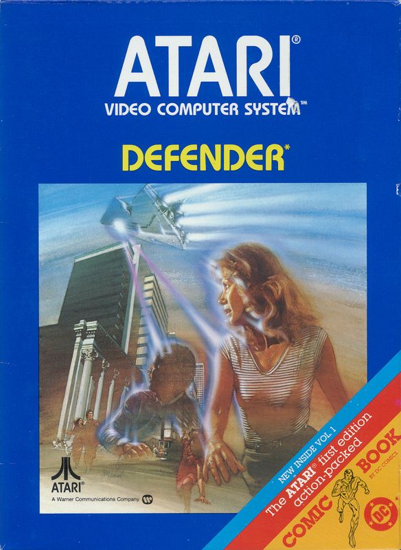 Defender Atari 2600 Front Cover