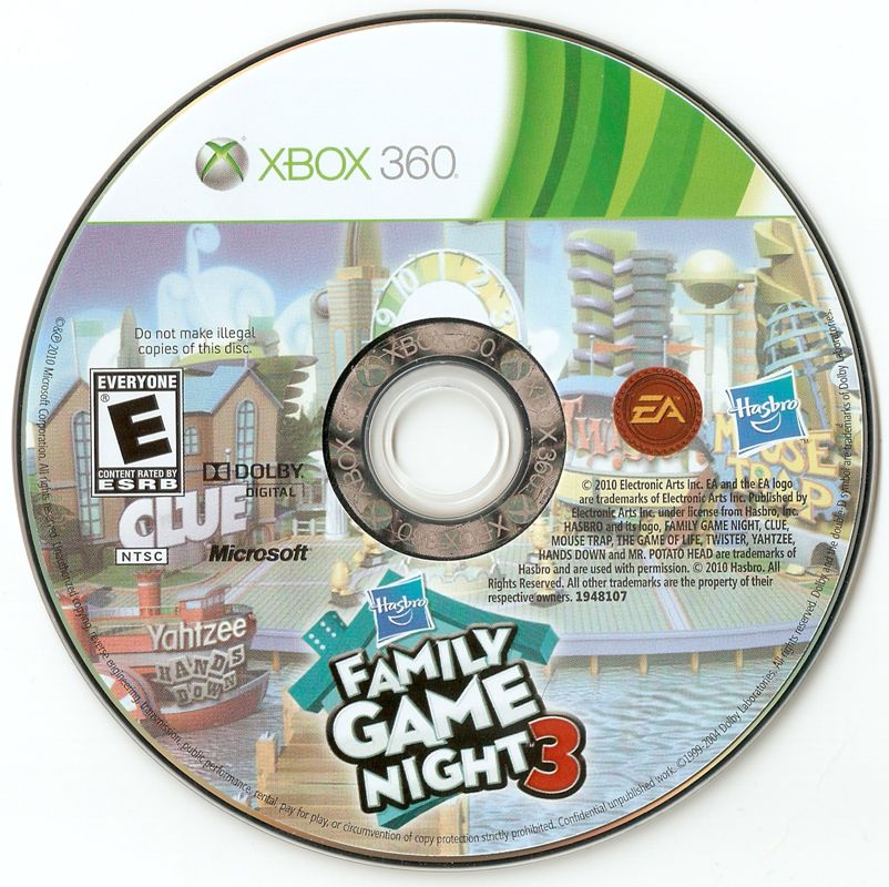 Xbox 360 Hasbro Family Game Night 3 