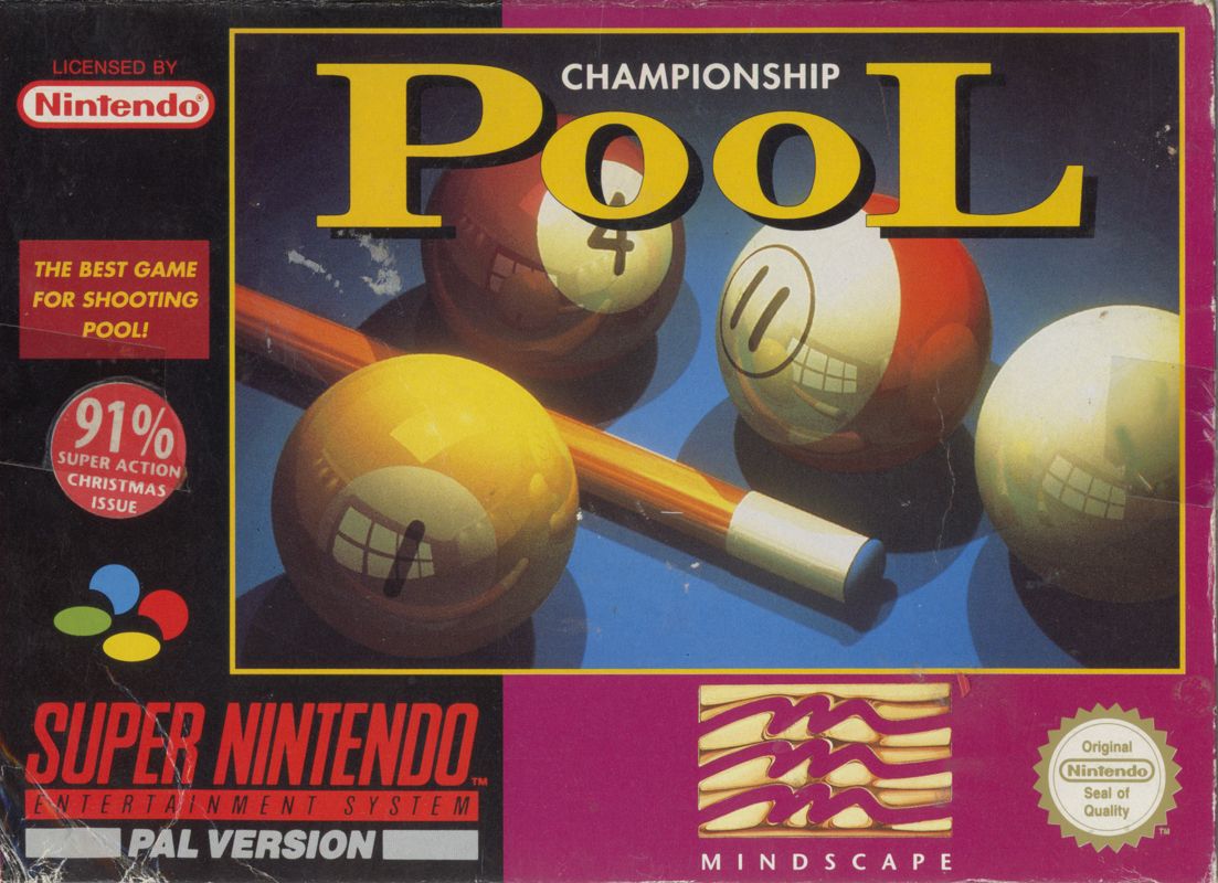 Championship Pool SNES Front Cover