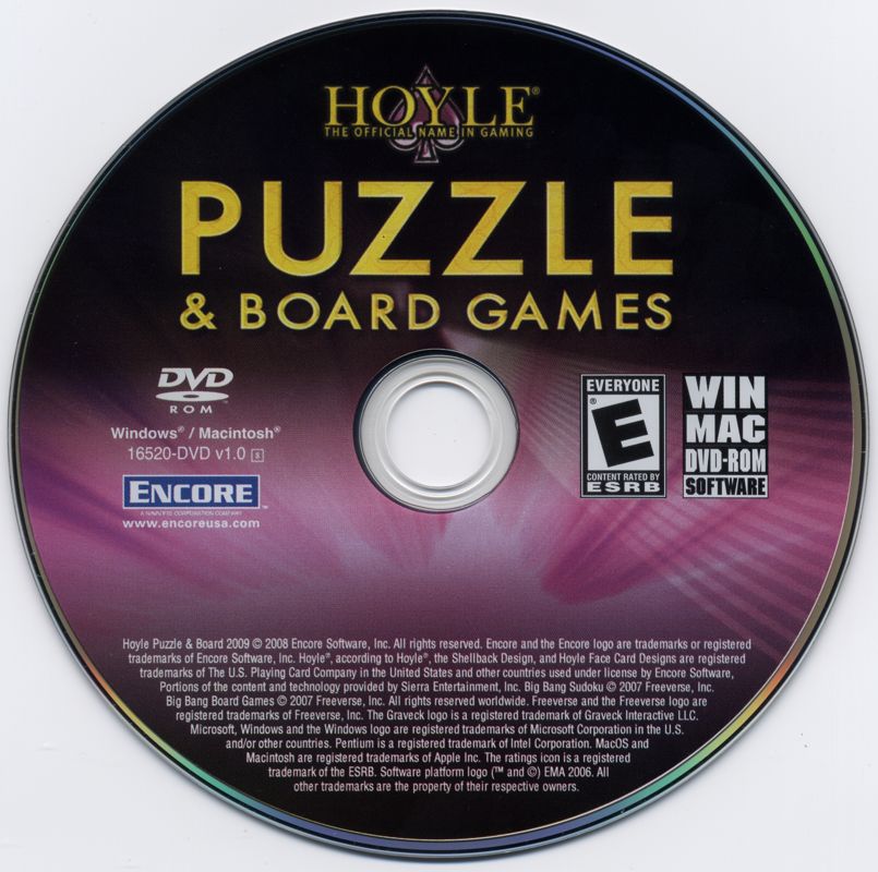 Hoyle Puzzle &#x26; Board Games Macintosh Media