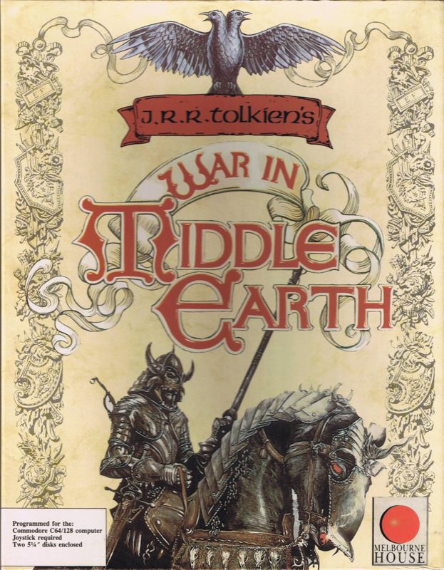 Topic des Artworks jeu vidéo  238645-j-r-r-tolkien-s-war-in-middle-earth-commodore-64-front-cover