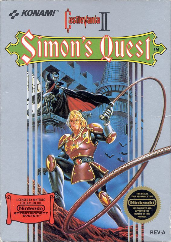 Castlevania II: Simon&#x27;s Quest NES Front Cover