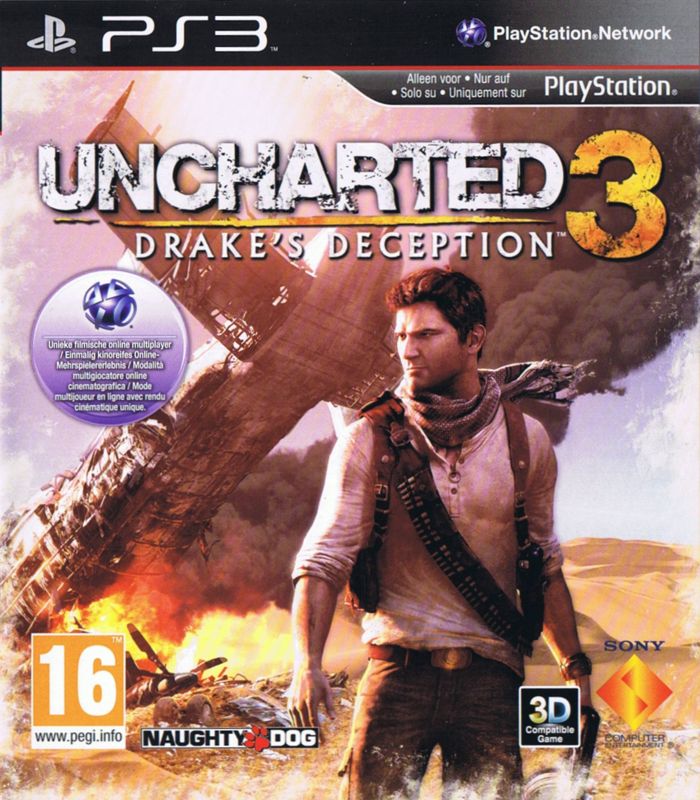 Uncharted 3: Drake's Deception (2011) PlayStation 3 box ...
