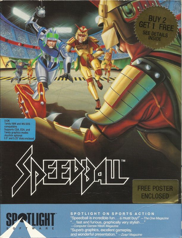 Speedball DOS Front Cover